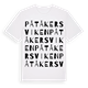 White t-shirt med Påtåkersviken ordlek t-shirt