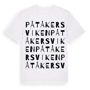 Påtåkersviken ordlek t-shirt – ekologisk bomull t-shirt från Pinshirt