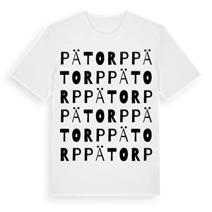 Pätorp ordlek t-shirt – ekologisk bomull t-shirt från Pinshirt