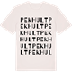 Vintage White t-shirt med Pekhult ordlek t-shirt