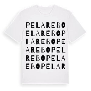 Pelarebo ordlek t-shirt – ekologisk bomull t-shirt från Pinshirt