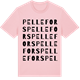 Pink Cotton t-shirt med Pellefors ordlek t-shirt