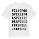 White t-shirt med Pellefors ordlek t-shirt