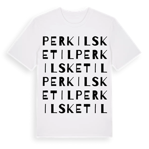 Perkils Ketil ordlek t-shirt – ekologisk bomull t-shirt från Pinshirt
