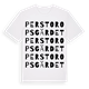 White t-shirt med Perstoropsgärdet ordlek t-shirt