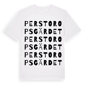 Perstoropsgärdet ordlek t-shirt – ekologisk bomull t-shirt från Pinshirt
