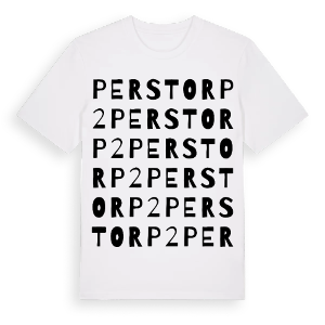 Perstorp 2 ordlek t-shirt – ekologisk bomull t-shirt från Pinshirt