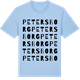Blue Soul t-shirt med Petersborg ordlek t-shirt