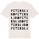 Vintage White t-shirt med Peterslund ordlek t-shirt