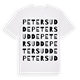 Petersudde ordlek t-shirt