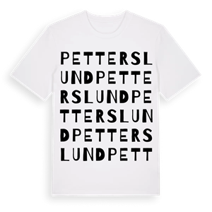 Petterslund ordlek t-shirt – ekologisk bomull t-shirt från Pinshirt