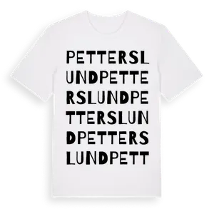 Petterslund ordlek t-shirt – ekologisk bomull t-shirt från Pinshirt