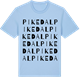 Blue Soul t-shirt med Pikedal ordlek t-shirt