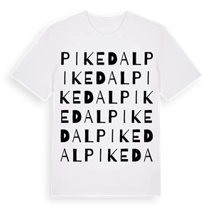 Pikedal ordlek t-shirt – ekologisk bomull t-shirt från Pinshirt