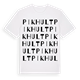 White t-shirt med Pikhult ordlek t-shirt