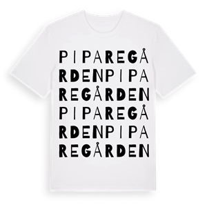 Piparegården ordlek t-shirt – ekologisk bomull t-shirt från Pinshirt