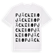 White t-shirt med Pjäckebo ordlek t-shirt