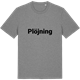 Mid Heather Gray t-shirt med Plöjning fetstil t-shirt