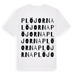 Plöjorna ordlek t-shirt – ekologisk bomull t-shirt från Pinshirt