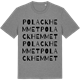 Mid Heather Gray t-shirt med Polackhemmet ordlek t-shirt
