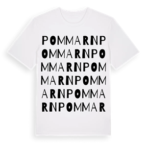 Pommarn ordlek t-shirt – ekologisk bomull t-shirt från Pinshirt