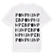 White t-shirt med Pomphumpen ordlek t-shirt