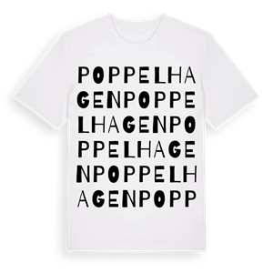 Poppelhagen ordlek t-shirt – ekologisk bomull t-shirt från Pinshirt