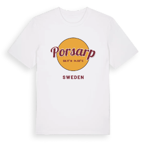 Porsarp cirkel t-shirt – ekologisk bomull t-shirt från Pinshirt