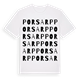 Porsarp ordlek t-shirt