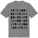 Mid Heather Gray t-shirt med Pråmuddarna ordlek t-shirt