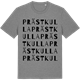 Mid Heather Gray t-shirt med Prästkulla ordlek t-shirt