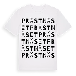 Prästnäset ordlek t-shirt – ekologisk bomull t-shirt från Pinshirt