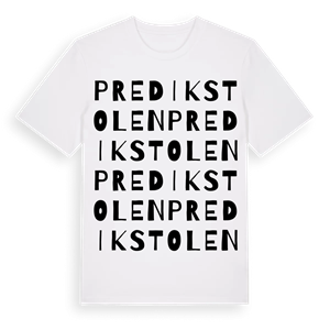 Predikstolen ordlek t-shirt – ekologisk bomull t-shirt från Pinshirt