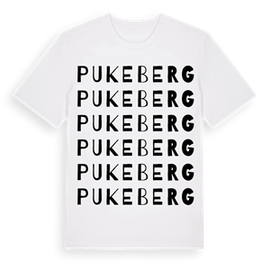 Pukeberg ordlek t-shirt – ekologisk bomull t-shirt från PinShirt