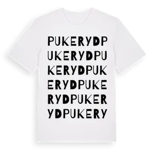 Pukeryd ordlek t-shirt – ekologisk bomull t-shirt från Pinshirt