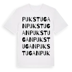 Pukstugan ordlek t-shirt – ekologisk bomull t-shirt från Pinshirt
