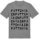 Mid Heather Gray t-shirt med Puttemålen ordlek t-shirt