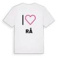 Jag älskar Rå t-shirt stort tryck
