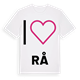 Jag älskar Rå t-shirt stort tryck