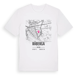Råberga karta t-shirt – ekologisk bomull t-shirt från Pinshirt