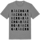 Mid Heather Gray t-shirt med Råberga ordlek t-shirt