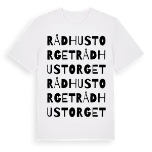Rådhustorget ordlek t-shirt – ekologisk bomull t-shirt från Pinshirt