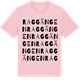 Pink Cotton t-shirt med Raggängen ordlek t-shirt