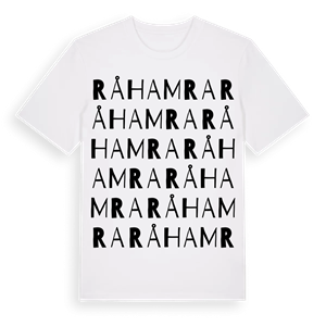 Råhamra ordlek t-shirt – ekologisk bomull t-shirt från PinShirt