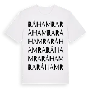 Råhamra ordlek t-shirt – ekologisk bomull t-shirt från Pinshirt