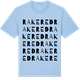 Blue Soul t-shirt med Rakered ordlek t-shirt
