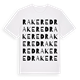 Rakered ordlek t-shirt