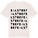 Vintage White t-shirt med Rakstorp ordlek t-shirt