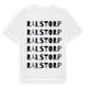 White t-shirt med Ralstorp ordlek t-shirt
