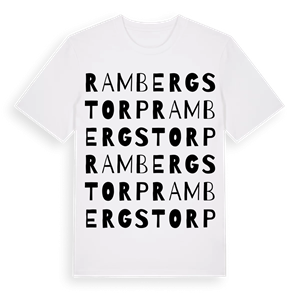 Rambergstorp ordlek t-shirt – ekologisk bomull t-shirt från Pinshirt